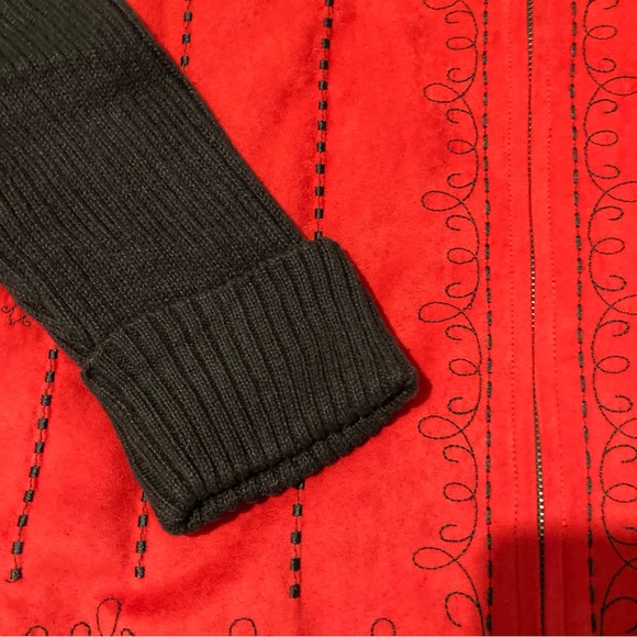 BRECKENRIDGE HOLIDAY SWEATER JACKET EMBROIDERED SNOWFLAKES SIZE XL - Picture 3 of 7